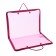 A folder with A4 handles, 230 x 185 x 25 mm, lightning around, plastic, PT-112, "office", tinted, pink color