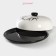 The pancake of the share "Spring evening", d = 23 cm, white color