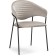 Chair on the metal frame Runso metal/velor, black/beige 57x56x82 cm