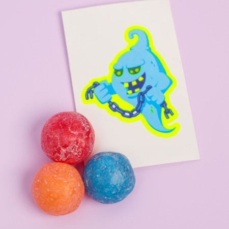 Kisly "Krassh" sweets, coloring tongue with a luminous tattoo, 8 g-1