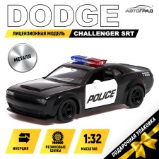 Metal machine Dodge Challenger SRT, 1:32, doors, inertia, police open