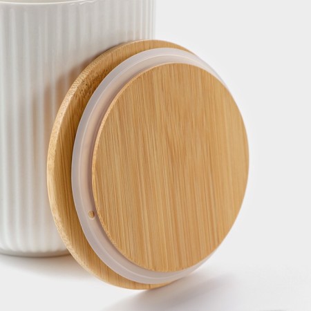 Porcelain Bank for bulk products Bellatenero, 600 ml, d = 10 cm, white color-2