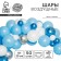 Garland of balloon balloons "Blood-blue", length 2.5 m