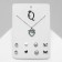 Headset 5 items: earrings (4 pairs), the pendant "minimal" the sea inside, the color is silver, 40 cm
