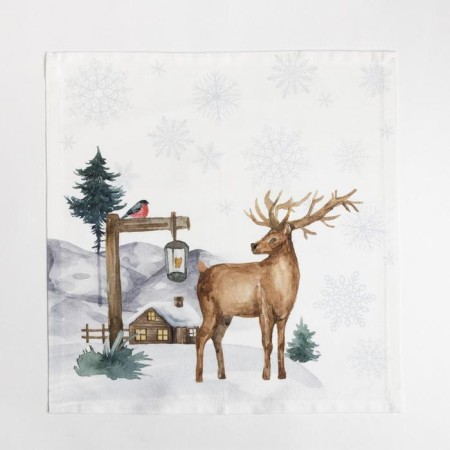 Set of Ethel "Forest Animals" tablecloth 150x110 +/- 2cm with GMVO, napkins 40x40cm-4pcs-10