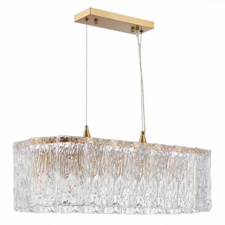 Suspended EVOLUCE lamp. Sle283203-10. Rida. 10x40 watts, E27, 79x30x22 cm, golden color-1