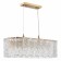 Suspended EVOLUCE lamp. Sle283203-10. Rida. 10x40 watts, E27, 79x30x22 cm, golden color