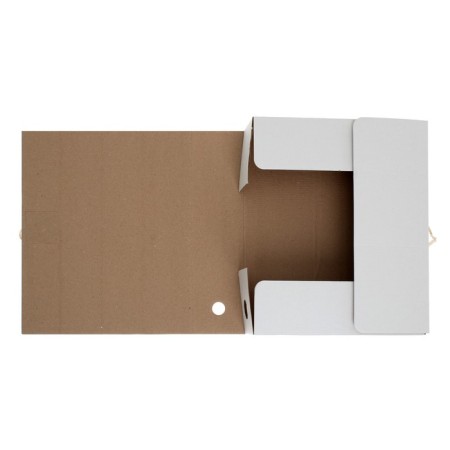 Archive folder with ties, microhofrocard, 80 mm, white, up to 750 liters-3