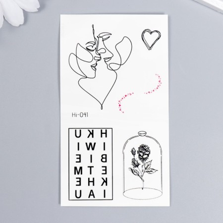 Tattoo on the body phosphorus "proximity" 10.5x6 cm-1