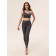 Female top on one shoulder Mirey Top One Shoulder, size 46-48, color graphite