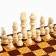 Wooden chess "Dark red classic", 30 x 30 cm, board game, King H-8 cm