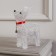LED figure "Deer with a bell" 18 × 25 × 8 cm, acrylic, 20 LED, AAX2 batteries (not in the kit), glow white