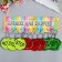 Keychain plastic reflective stop 5.5x5.5 cm, mix