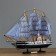 The ship "Pallas" is three-masted blue-white paprusa, 40*8*35cm