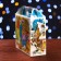 Gift box "New Year's watercolor" 17.3 x 6.5 x 15 cm