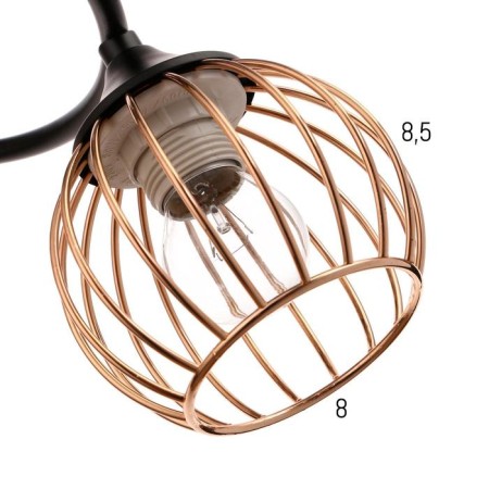 Chandelier 73170/6 E27 40W Black-gold 60x60x26 cm Bayerlux-2