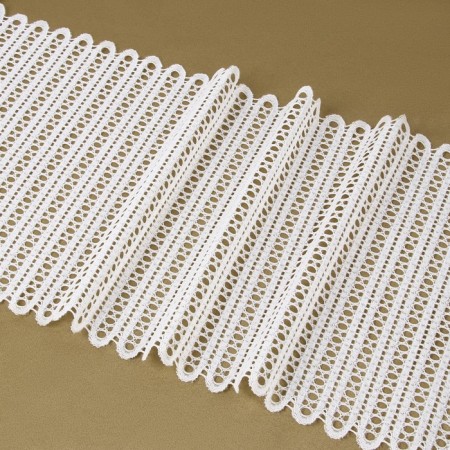 Lace elastic fabric, 190 mm × 2.7 ± 0.5 m, white color-2