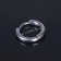 Piercing in the ear "Ring", external d = 14 mm, internal d = 11 mm, color silver
