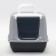 Domik toilet for cats closed with a door 57*43*38 cm, gray