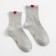 Women's socks minku "hearts", gray color, size 36-39 (23-25 ​​cm)