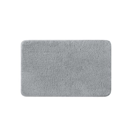 Bathroom mat IDDIS, 50x80 cm, microfiber, gray color