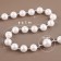 Pearls on threads, 10 mm, 9 ± 1 m, white color