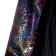 Carnival cloak, atlas, colored web, length 85 cm