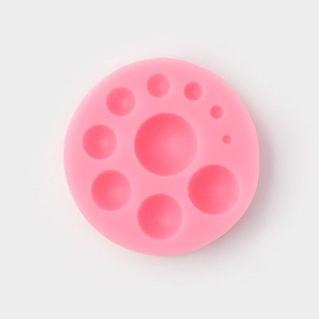 Mold Dolyana "Semosfer", silicone, 6.5 × 6.5 × 1.5 cm, color mix-1