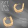 Earrings Metal "Chord" parallel, color gold