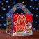Gift box "Emerald couple", a large cube 12 x12 x12 cm