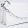 Bag Cross-Bodi with a zipper, white color