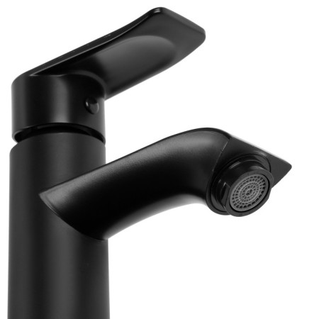 Zein Z3717 sink mixer, single -leaf, pour length 12 cm, plastic, black-2