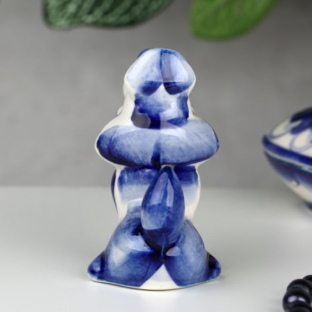 Souvenir "Wolf", 7 cm, Gzhel-3