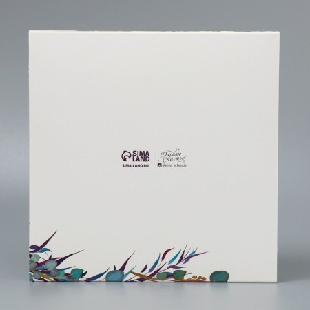 Box for 8 sweets and chocolate with cells, confectionery packaging, With Love 18 x 18 x 4 cm-4