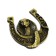 New Year's horseshoe in the box "New Year: Happiness", 3.5 cm