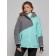 Ski jacket women's winter, size 56, turquoise color