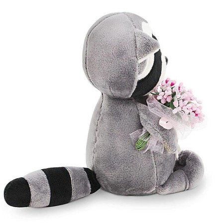Soft toy "Raccoon Daisy: Pink Dreams", 15 cm-2