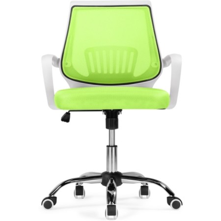 Children's armchair Ergoplus metal/fabric, chrome/green 61x55x84 cm-2