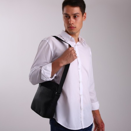 Male bag, "saxi", black color-6