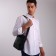 Male bag, "saxi", black color