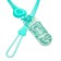 Holder for the nipple - dummy "heart", silicone, turquoise color