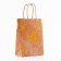 Golden embossing craft package, round handle, "bell" 15 x 21 x 8 cm, 120 g