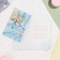 Postcard "Happy anniversary! 55" Congrev, embossing, blue background, 12.5 x 19.5 cm