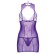 Combinations and Thong Candy Girl Scarlett, OS size, purple color