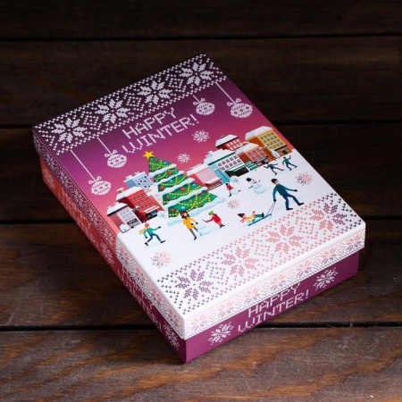 Gift box team "Happy Winter", 21 x 15 x 5.7 cm-2