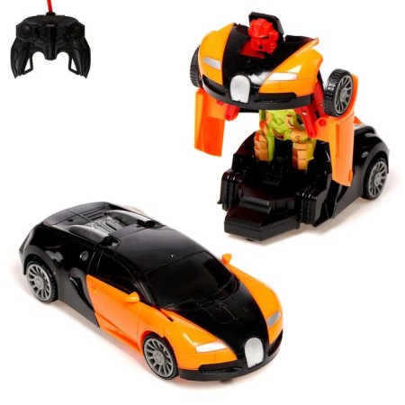 Robot Radio -controlled "Sports", transforms, works from batteries, color mix
