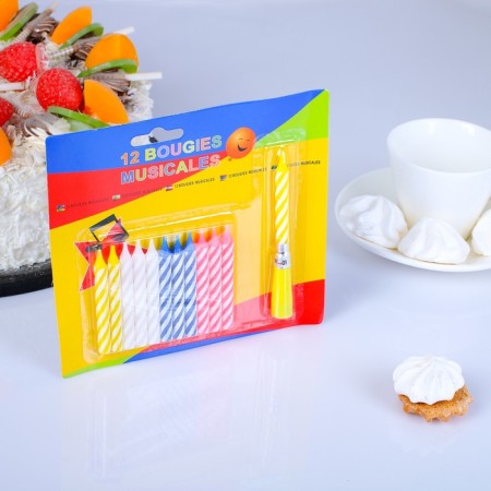 Candle for a cake (set 12 candles +1 musical)-3