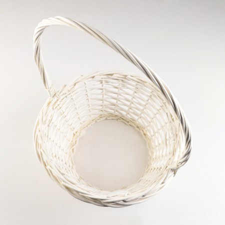 Wicker basket, 34x34x16x44 cm, white, willow-2
