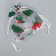 Bag Gift Organza "Ryabina", 10 x 12 cm +/- 1.5 cm, New Year
