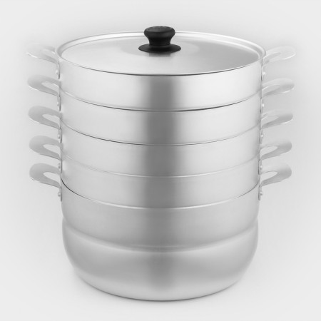 Manti-Kazan, 6 l, with 4 nets, metal cover